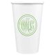 Double Circle Monogram Paper Coffee Cups Image 5 of 5